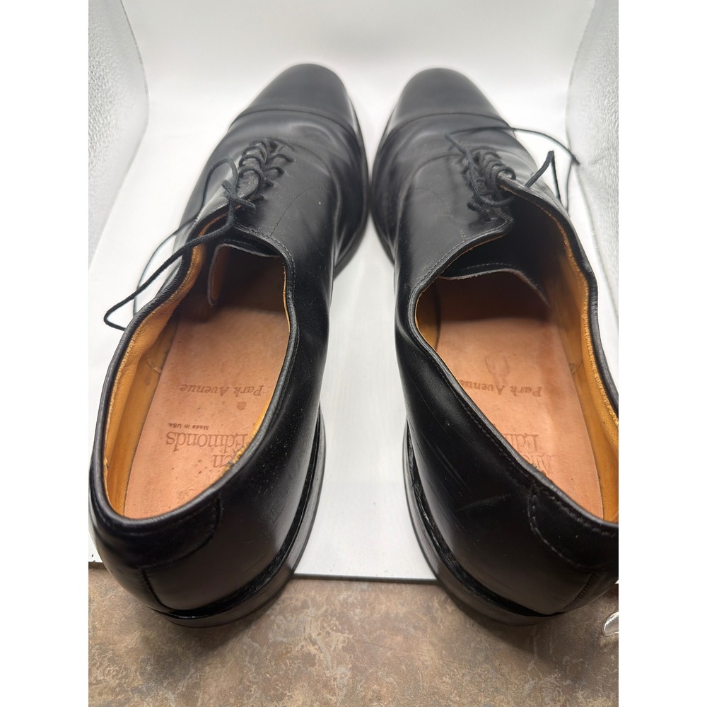Allen Edmonds Park Avenue Black Leather Cap Toe Oxford Shoes Mens 13 AAA 5615